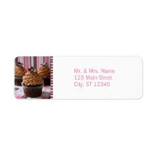 Rosor & bruntmuffins returadress etikett
