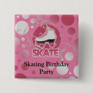 Rosor bubblar virvlar runt rullskridskon som åker knapp