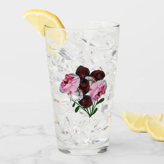 Rosor Dricksglas Glaskopp (Framsida Ice)