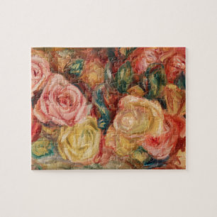 Rosor efter Renoir Impressionist-målning Pussel