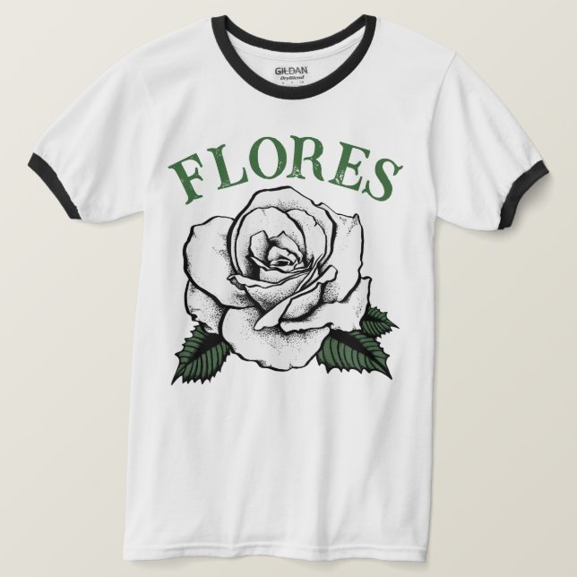 rosor flores t shirt (Design framsida)