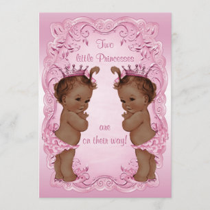 Rosor för baby shower för Princess Koppla samman Inbjudningar