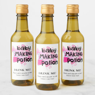 Rosor för babyvisningsprogrammet Favor Baby Skapa Vinetikett