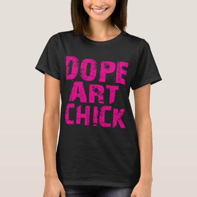 Rosor för chick för konst för rosaFunktjack på T-shirt (Framsida)