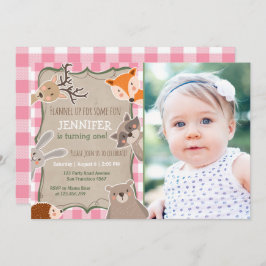 Rosor för flicka för Lumberjack för Inbjudningar