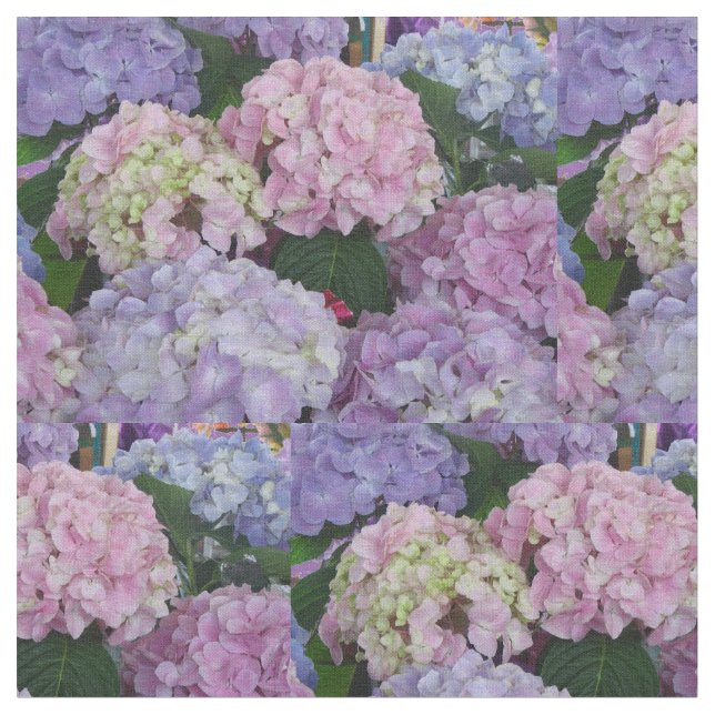 Rosor för Hydrangia lilablått Tyg (Närbild)