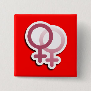 ROSOR FÖR LESSBIAN-KÄRLEKSYMBOLER - .PNG KNAPP