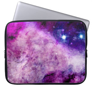 Rosor för lilor för Nebula för stjärnor för Laptop Sleeve