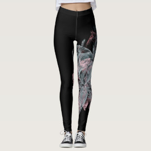 Rosor för marmormodesvart slösar sofistikerat leggings