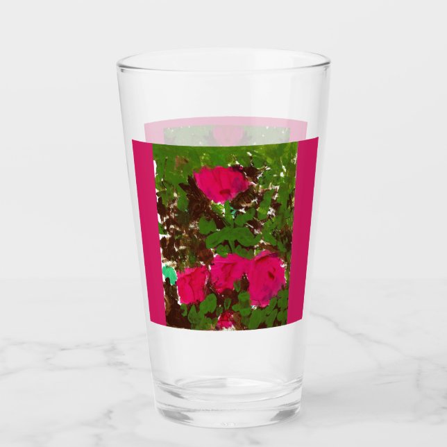 Rosor Glas Tumbler (Framsida)
