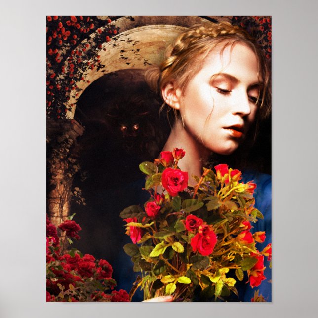 rosor i bärnsten poster (Framsidan)
