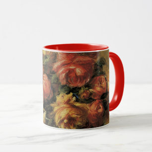 Rosor i en vas av Pierre Renoir Mugg