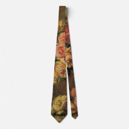 Rosor i en vas av Pierre Renoir, Vintage Fine Art Slips
