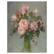 Rosor i en vas Scrapbookpapper