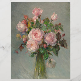 Rosor i en vas Scrapbookpapper