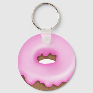 Rosor iced munkbagerikeychain nyckelring