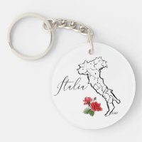 *~* Rosor Italia Karta av Italien italienska språk