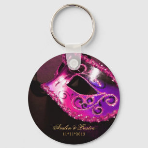 Rosor Keychain för maskeradbröllopfavör Nyckelring