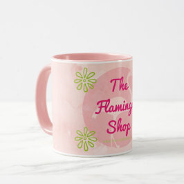 Rosor marmorerar flamingoen shoppar muggen mugg