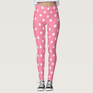 Rosor med vitpolka dots leggings