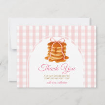 Rosor och Brunch Pannkaka Rosa 1-års Gingham