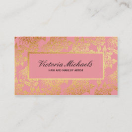 Rosor och guld omkullkastar visitkort