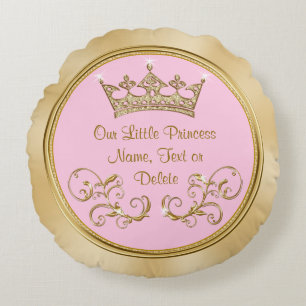 Rosor och guld vår lite Princess Kudde