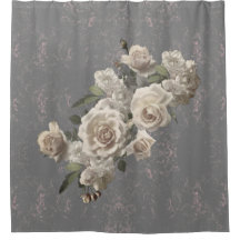 Rosor och marmor struktur blommigt