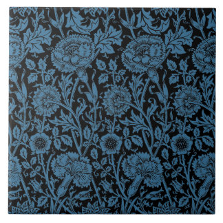 Rosor och rosa tapet William Morris 1890 Kakelplatta