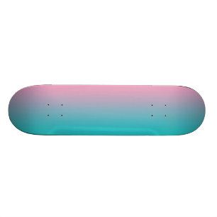 Rosor och turkos Ombre Old School Skateboard Bräda 18 Cm
