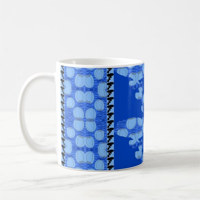 Rosor Och Vågor Rosor Kaffemugg (Vänster)