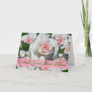 Rosor och vit ros Notecards Kort