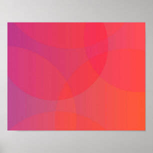Rosor orange, modern, enkel, kall moderiktig konst poster