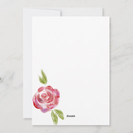 Rosor på Vita &Vintage Blommor och Klassisk Rand Julkort