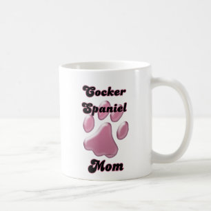 Rosor Pawprint för cockerspanielSpanielmamma Kaffemugg