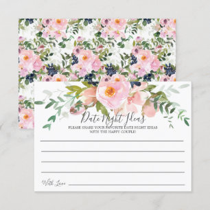 Rosor & Peonies Datum Nattjidkort Inbjudningar