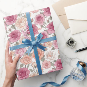 Rosor & Peonies — Modern Pastell Minimalism Presentpapper