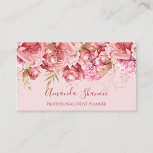 Rosor Rosa Flower Ro Event Planner QR CODE Visitkort