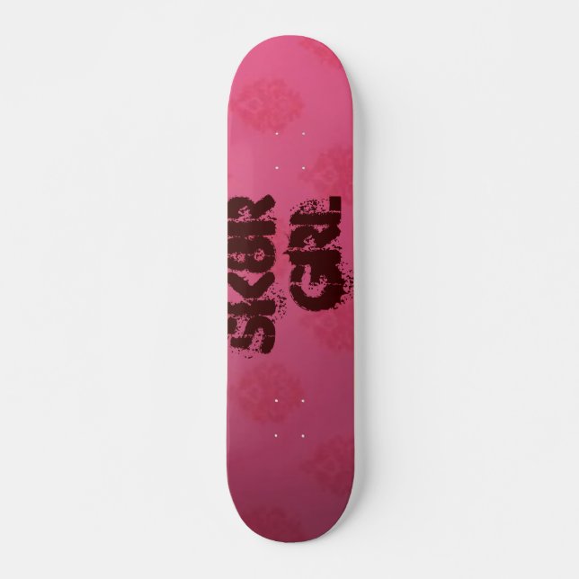 Rosor-rtln sk8r-grl old school skateboard bräda 21,6 cm (Framsida)