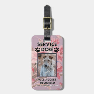 Rosor servar hundfotolegitimation bagagebricka