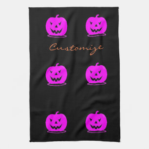 Rosor silar o'lantern Halloween Thunder_Cove Kökshandduk