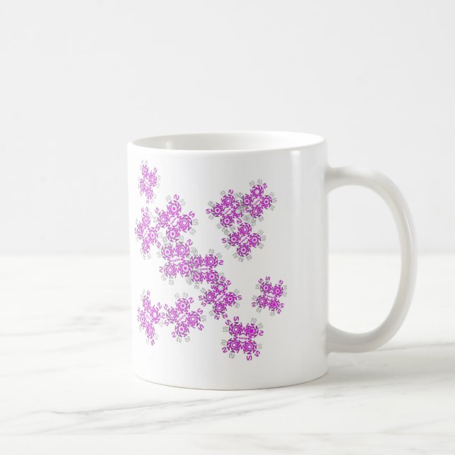 rosor snowflakes1 kaffemugg (Höger)