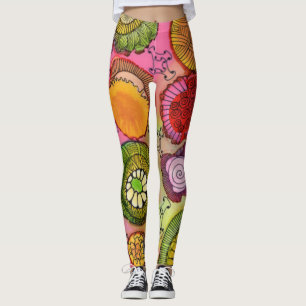 Rosor spänner fast damasker leggings