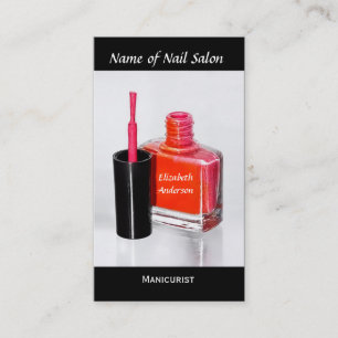 Rosor spikar den polska manicuristen på visitkort