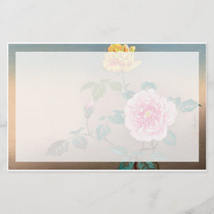 Rosor Tsuchiya Koitsu japananska blommor Brevpapper