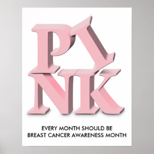 ROSOR VARJE MÅNAD BÖR VARA MEDVETEN BRÖSTCANCER… POSTER