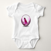 Rosor vindsurfar designbabyT-tröja