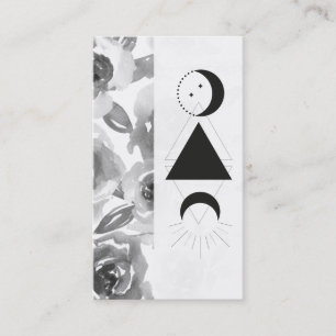 *~* Rosor Wisteria Alchemy Måne Triangle Flowers Visitkort