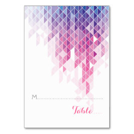 Rosorna geometriska trianglar bröllop-uppfällda pl bordsnummer