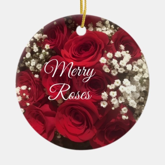 Rosornamentik Julgransprydnad Keramik (Framsidan)